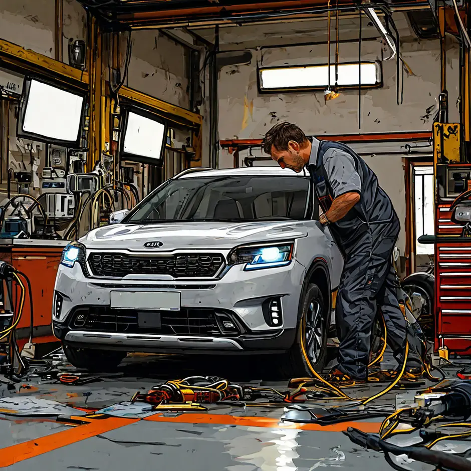 Замена лампы Kia Sportage