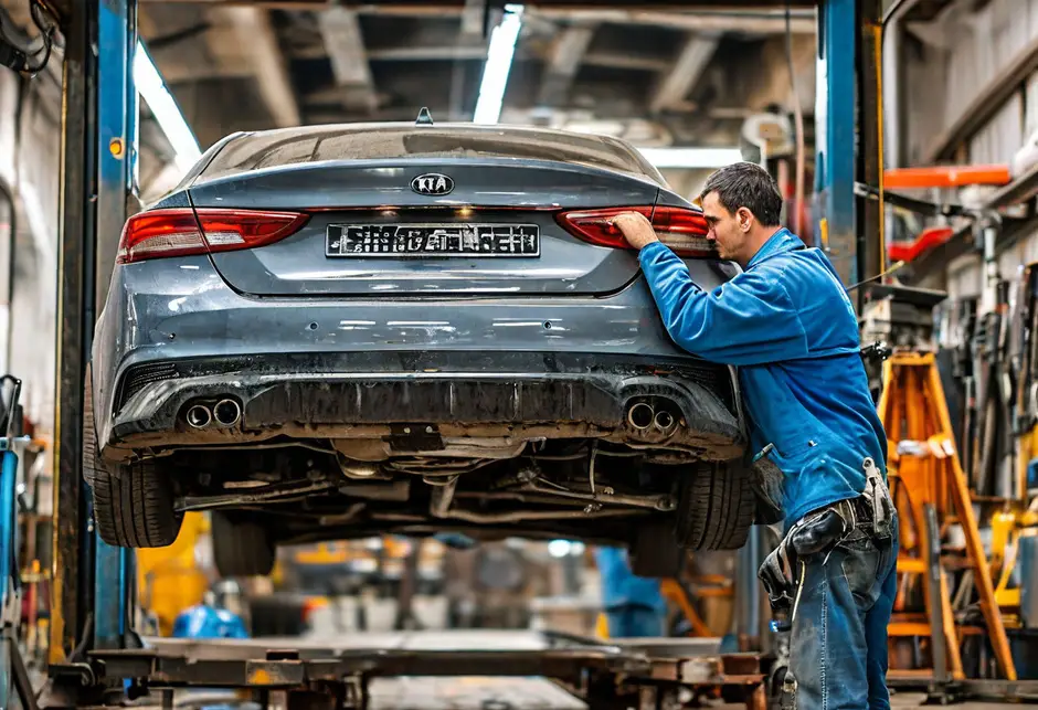 Замена сайлентблока задней балки Kia Rio